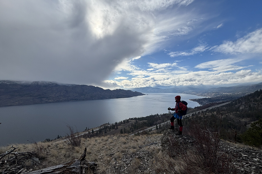This viewpoint wasn't worth the 90-metre drop (which we had to re-climb).
