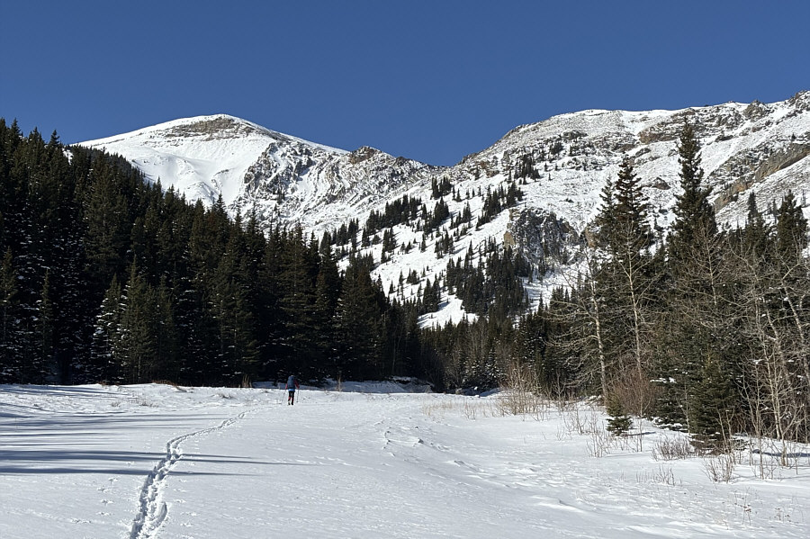 Toughest section to ski coming up...