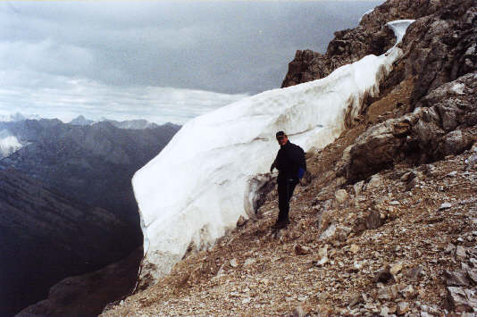 Try not to lean on the snow...