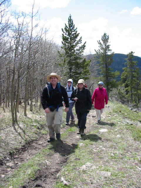 Marching up the ridge