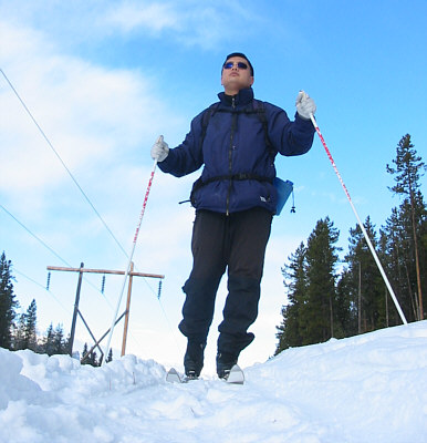 Sonny needs a bigger tripod!