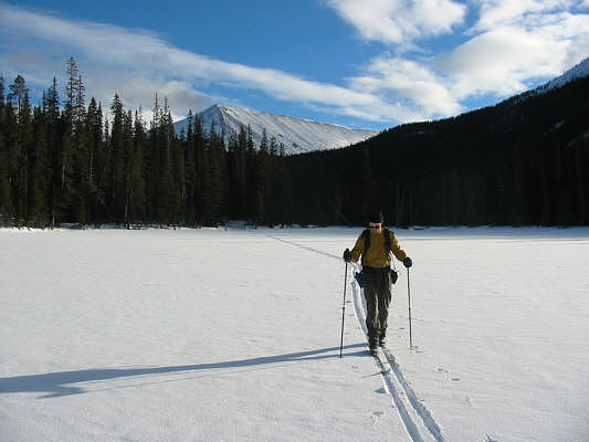 How come we're the first to break trail in the middle of the lake this year?