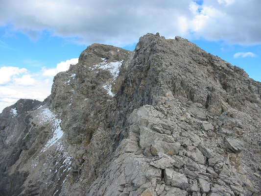 Another tough downclimb just ahead!