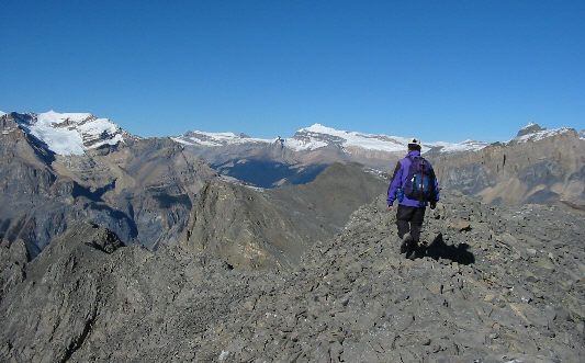What a beautiful day to be on top of a mountain!