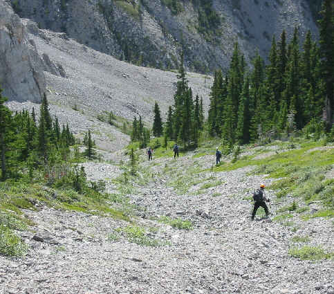 Finally, the last downhill for the day!