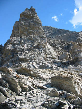 About another hour to the summit from here!