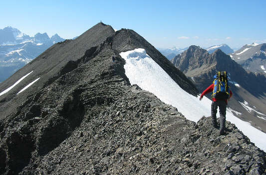 Good balance with a heavy pack is essential here!