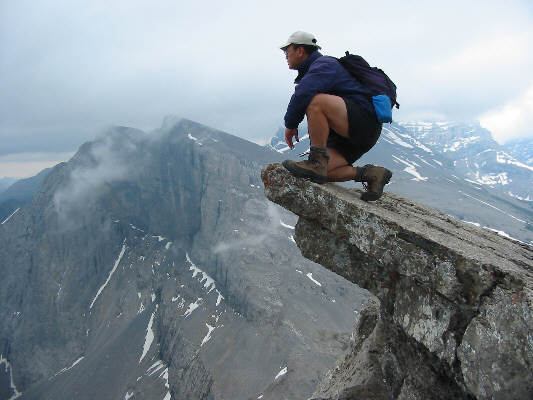 Hope that rock doesn't break...