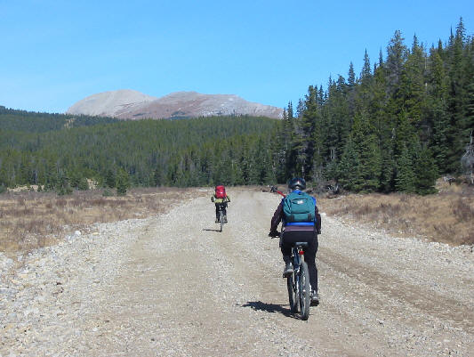 It's pretty tough riding into a stiff wind.