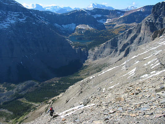 That hanging valley encircled by Hawkins Horseshoe must be one of the most pristine (ie. seldom visited) places in the Canadian Rockies.