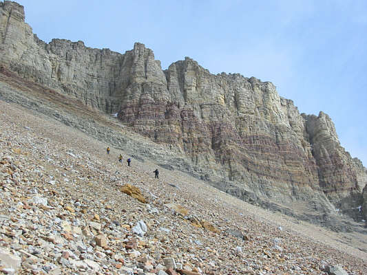 Much easier going down this stuff than going up.