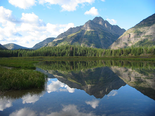 Interestingly, the lake is only this still when the sun is not shining on it.