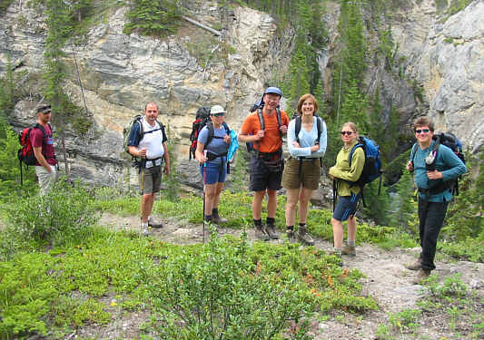 Some of these hikers have a little more of a hangover than others...