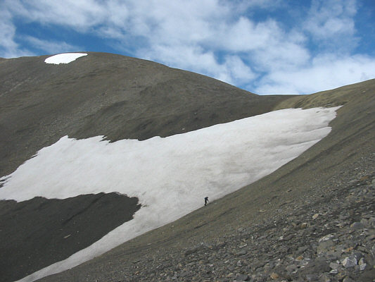 It's a long slog to get up to the col.