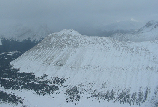 Still looks feasible to scramble up despite the snow.