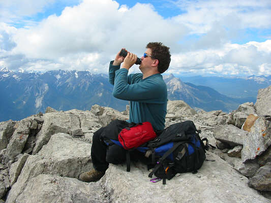 Weather conditions on the summit were very pleasant on this day.