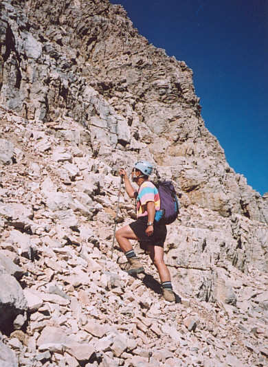 It's more challenging coming down than going up.