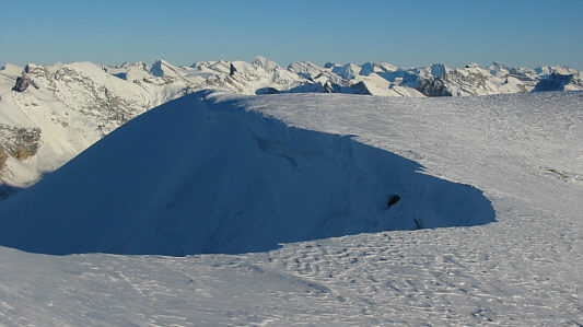 I wonder what this mountain would look like without all the snow...