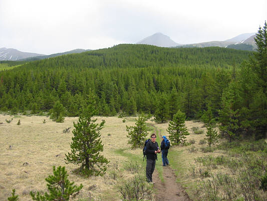The hike through the trees is steeper than the picture would suggest.