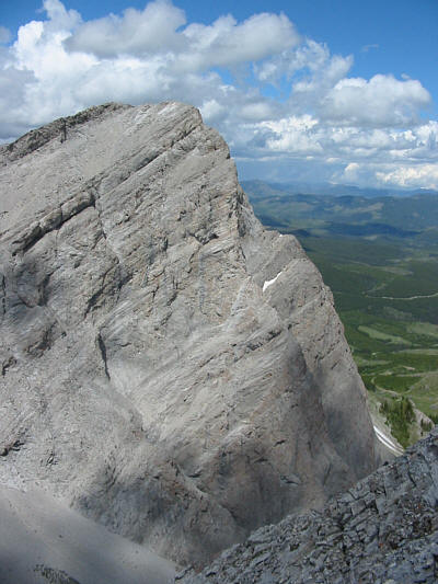 There were actually two people at the summit of Mount Ward when this picture was taken (almost impossible to see here).