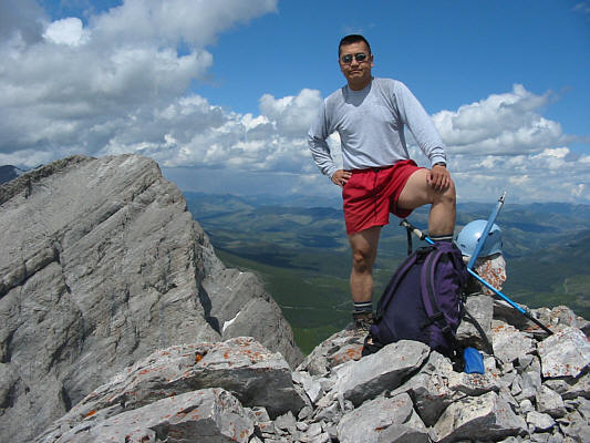 This is my last peak from the Crowsnest Pass section of Alan Kane's scramble guide (new edition).