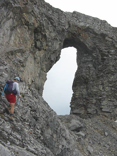 Notice how my trekking pole seems to be slipping from my pack. I actually lost it somewhere here.