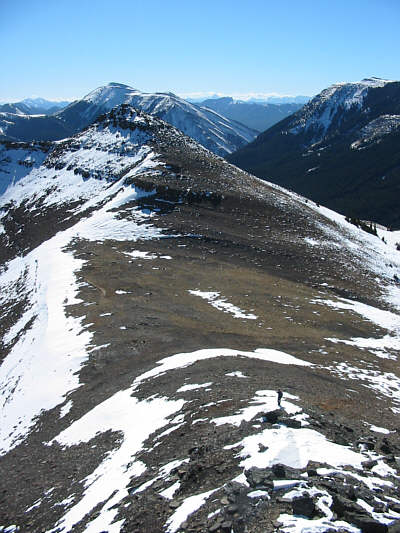 There's actually some hands-on scrambling to be had on the south summit!