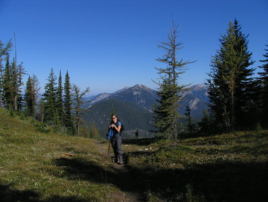 The pass itself isn't very scenic--keep climbing!