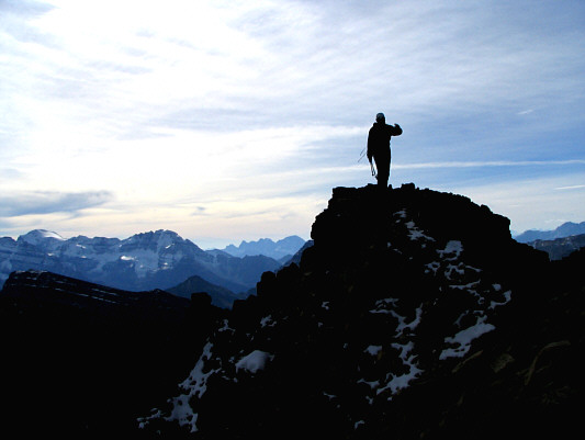 Jeff was below this knob and told Calvin that he was not continuing up.