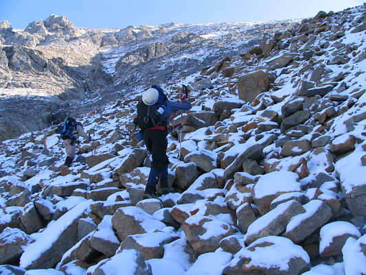 Phil actually left his trekking poles behind at one point and had to backtrack a long way to retrieve them!