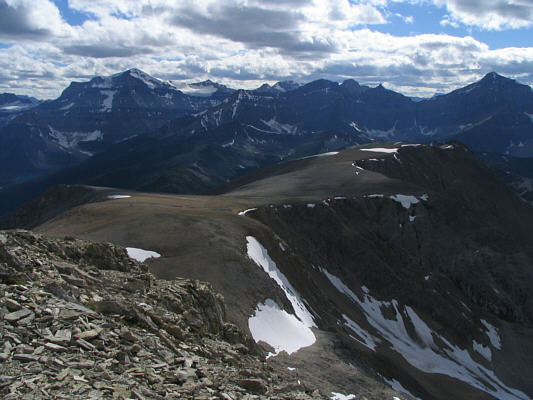 I wonder if there's an easier slog route via the west ridge.