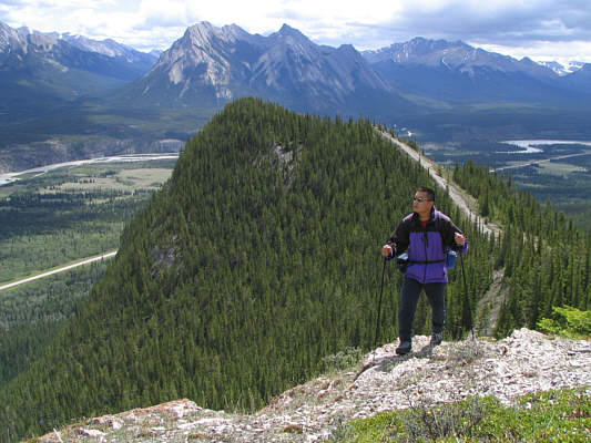 It doesn't take long to get good views of the surrounding area.