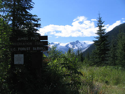 The trailhead is a 27-kilometre drive from Duncan Lake. A SUV pulled in shortly after we arrived, and six hikers piled out including an older guy who had been sitting in the trunk!