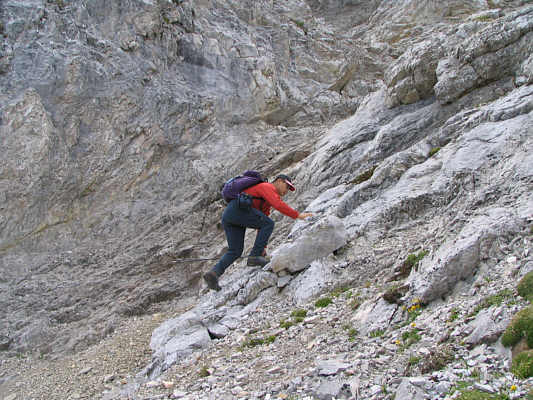 Stick to slabs going up, and take the rubble going down.