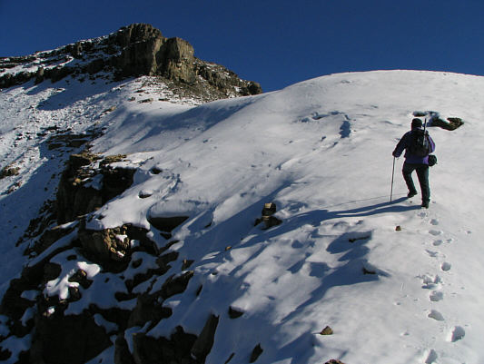 Only another 20 minutes to the summit from here.