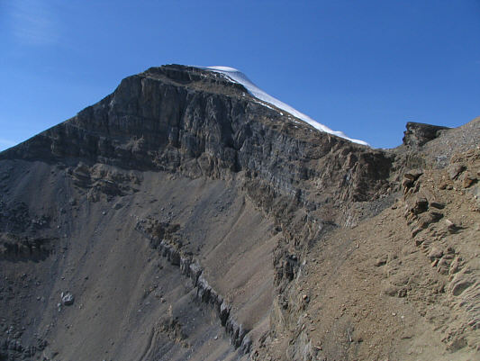 This is the photo I took just before some rocks came crashing down behind me!