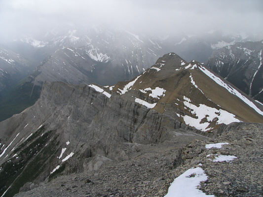 Hmmm...the weather is starting to suck...must mean I'm getting close to the summit!