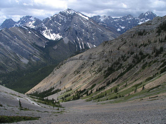 Unfortunately, there is not a lot of good scree surfing to be had here.