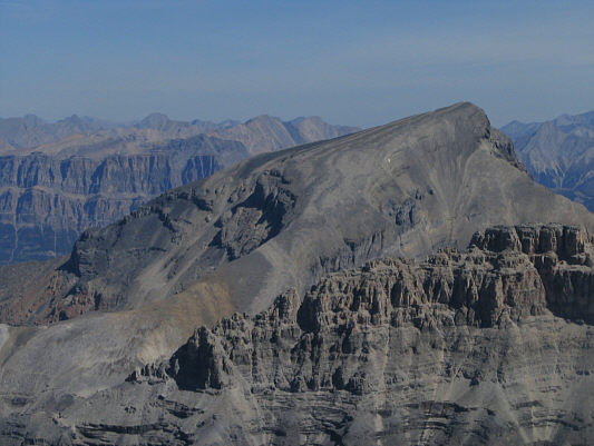 Looks like a long scree slog without any snow.