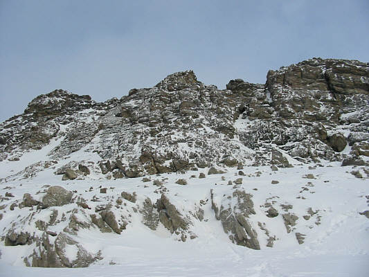 I tried going up just right of centre.  I probably should have gone up further to the left.