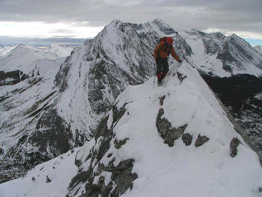 The snow made the footing dangerously slippery.