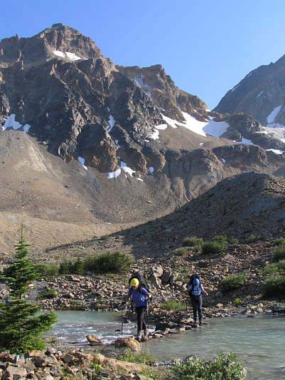 We're almost at our campsite!