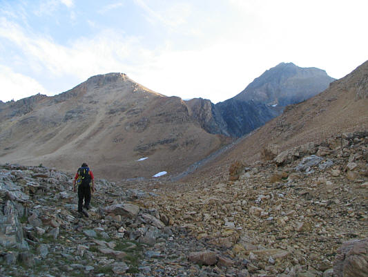 This is the same ascent route that Chris and Eddie took the last time they climbed Mount Ethelbert.