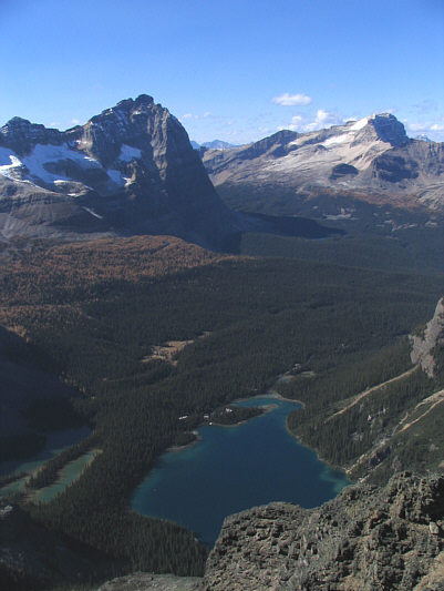 Are we getting tired of looking at Odaray Mountain and Mount Stephen yet?