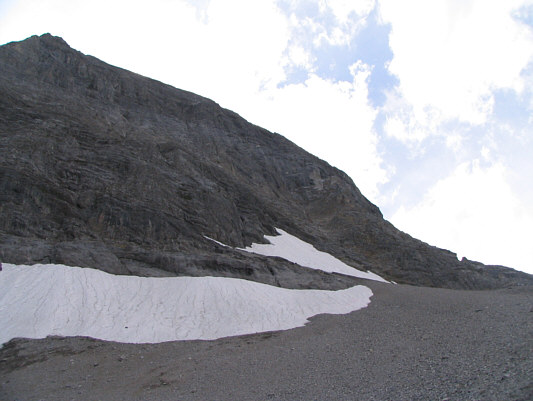 There is supposed to be an "easy scramble" route up here??