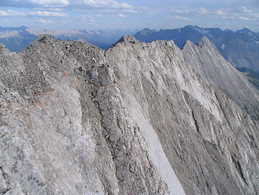 Definitely no easy way down on this side!