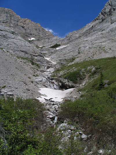 Over 2 hours from the trail head, the real work begins!