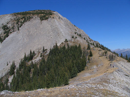 You lose about 90 metres descending to this point.