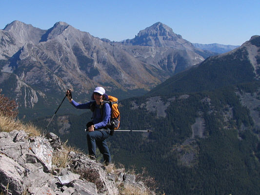 Dinah bagged Crowsnest Mountain thirteen days earlier.