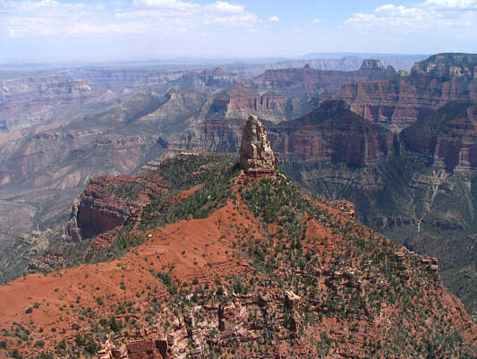Charles T. Hayden was an Arizona pioneer. The peak is a technical climb (5.7).